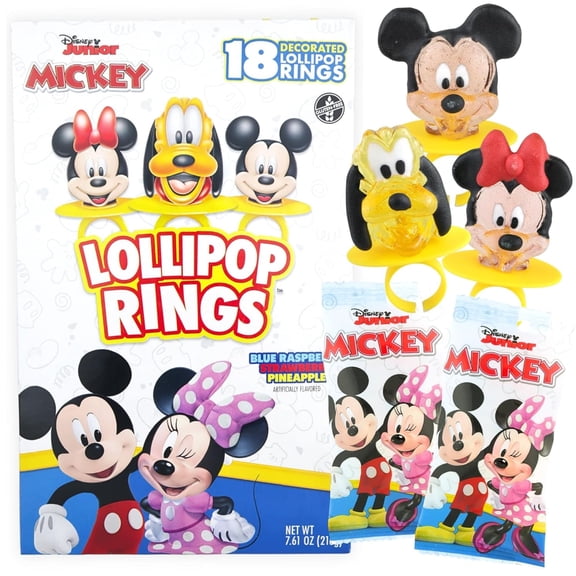 Imaginings 3 Lollipop Rings, Birthday Party Candy, 7.61 Ounce, 18 Count Box