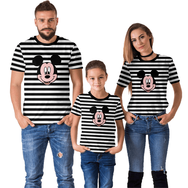 Mickey Mouse Lovely Holiday Shirt Custom Cartoon T Shirt Family
