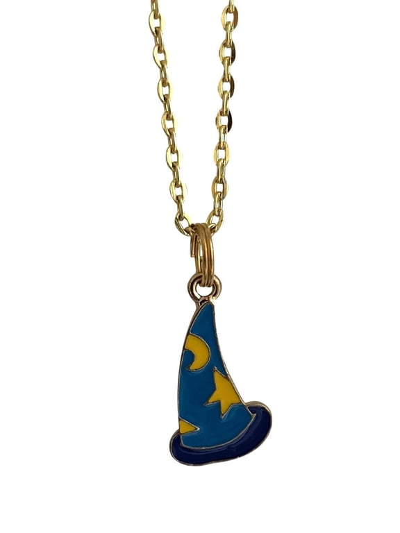 Mickey Mouse Magic Wizard Hat Cartoon Necklace