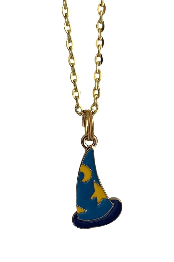 Mickey Mouse Magic Wizard Hat Cartoon Necklace