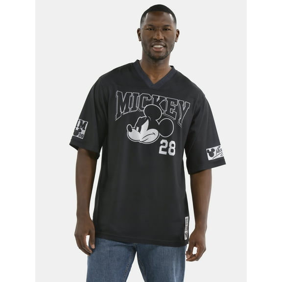 Mickey Mouse Men's and Big Men's Graphic Football Jersey, Sizes XS-3XL