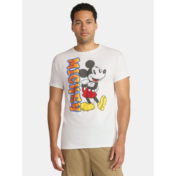 Mickey Mouse Men's and Big Men's Graphic Tee with Short Sleeves, Sizes S-3XL