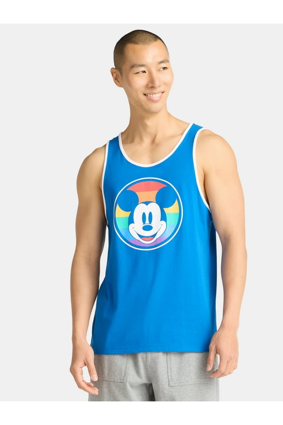 Mickey Mouse, Men's & Big Men's Pride Graphic Tank Top, Sizes S-3XL