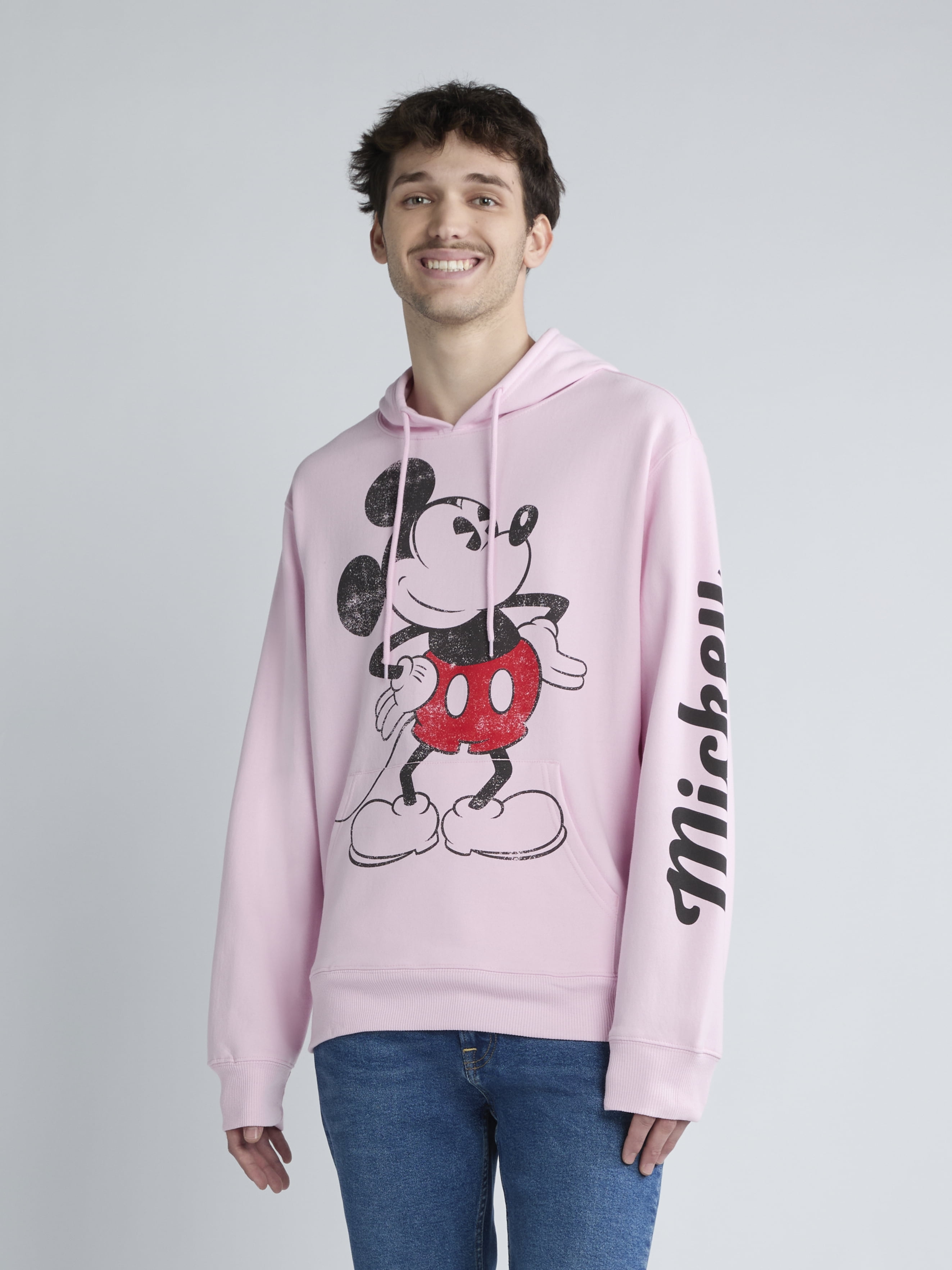 Mickey Mouse Men's and Big Men's Classic Graphic Hoodie, Sizes S-3XL