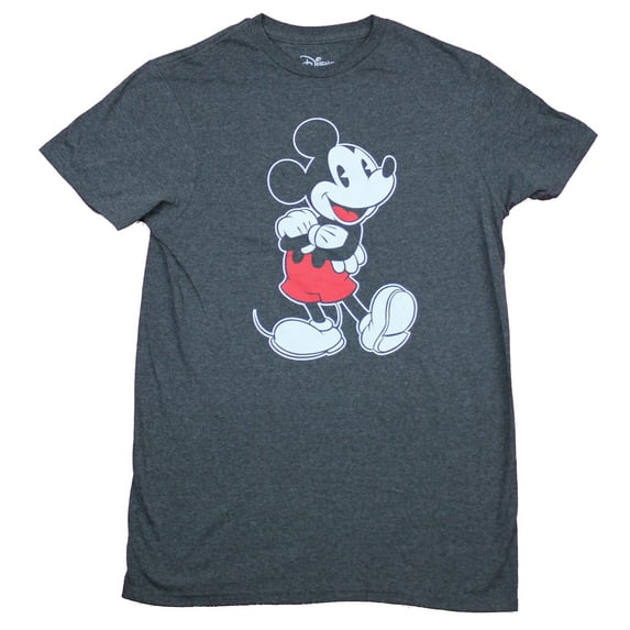 Mickey Mouse Mens T-Shirt - Arms Crossed Leg Kicked Classic Pic (2X-Large)