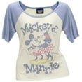 thumbnail image 1 of Mickey Mouse - Mickey & Minnie Juniors Raglan - Small, 1 of 1