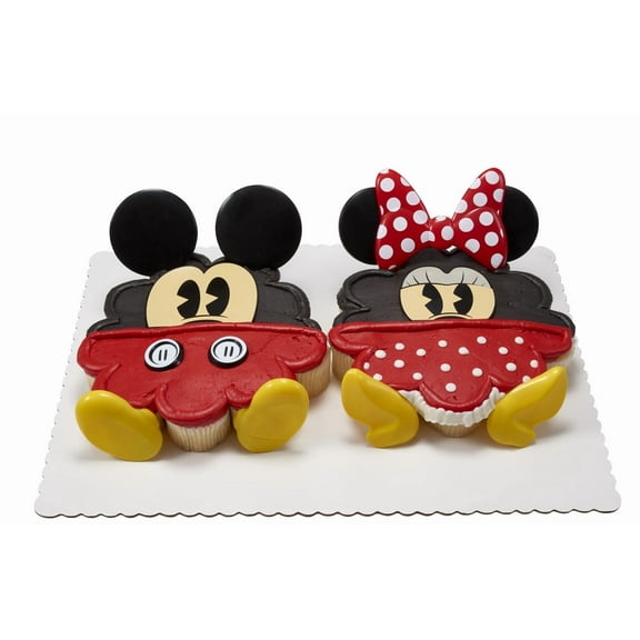 Mickey Mouse & Minnie Mouse Cupcake Cake