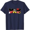 thumbnail image 1 of Mickey Mouse & Minnie Mouse Dad Father’s Day Birthday DTG Print Unisex T-Shirt,Navy Color,Size XL, 1 of 5