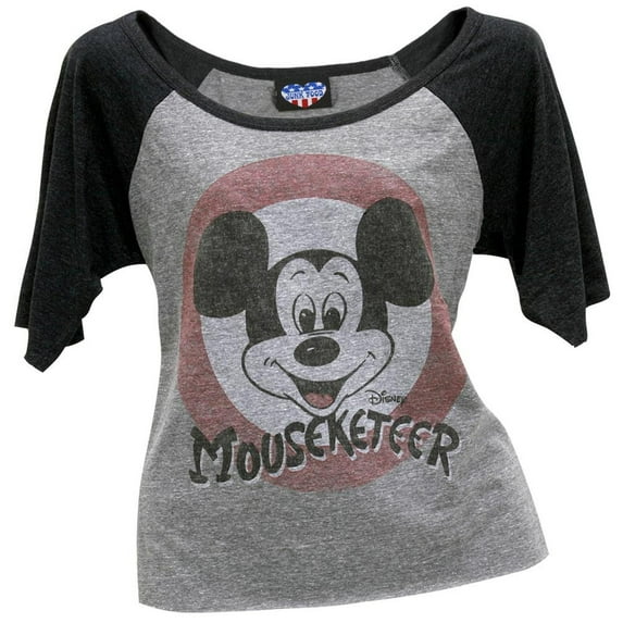 Mickey Mouse - Mouseketeer Juniors Raglan - Small