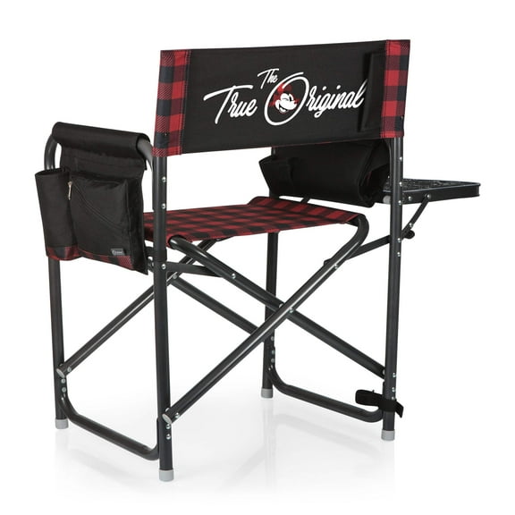 Mickey Mouse - Outdoor Directors Folding Chair, Red & Black Buffalo Plaid Pattern