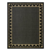 Mickey Mouse Outdoor Rug Border Chestnut Black