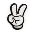 thumbnail image 1 of Mickey Mouse Peace Hand Patch Animals Kids Movie Embroidered Iron On, 1 of 2
