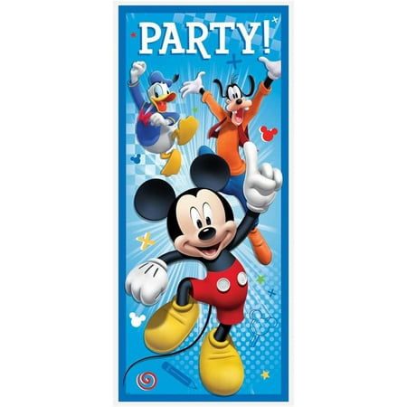 Mickey Mouse Plastic Door Poster, 5 x 2.25ft