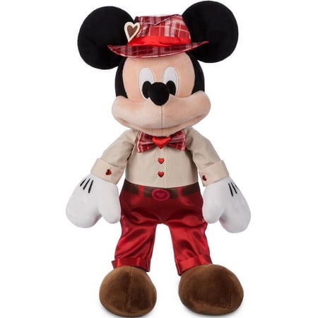 Disney Mickey with Bowtie and Hat Valentine's Day 16inc Plush New with Tag