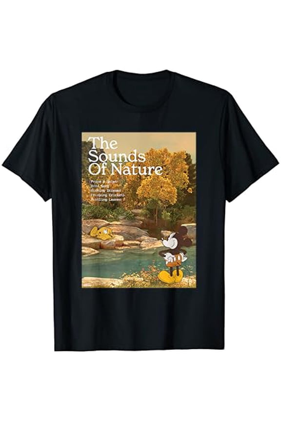 Mickey Mouse Pluto Sounds of Nature Outdoor Earth Day T-Shirt Gift for you - Men & Women Unisex T-shirt
