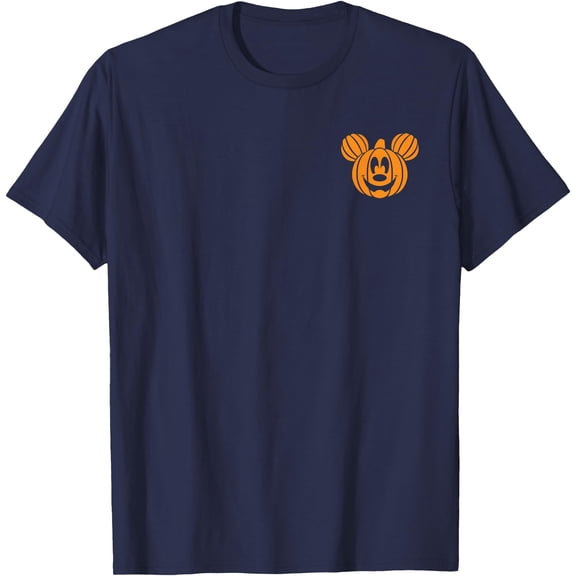 Mickey Mouse Pumpkin Halloween DTG Print Unisex T-Shirt