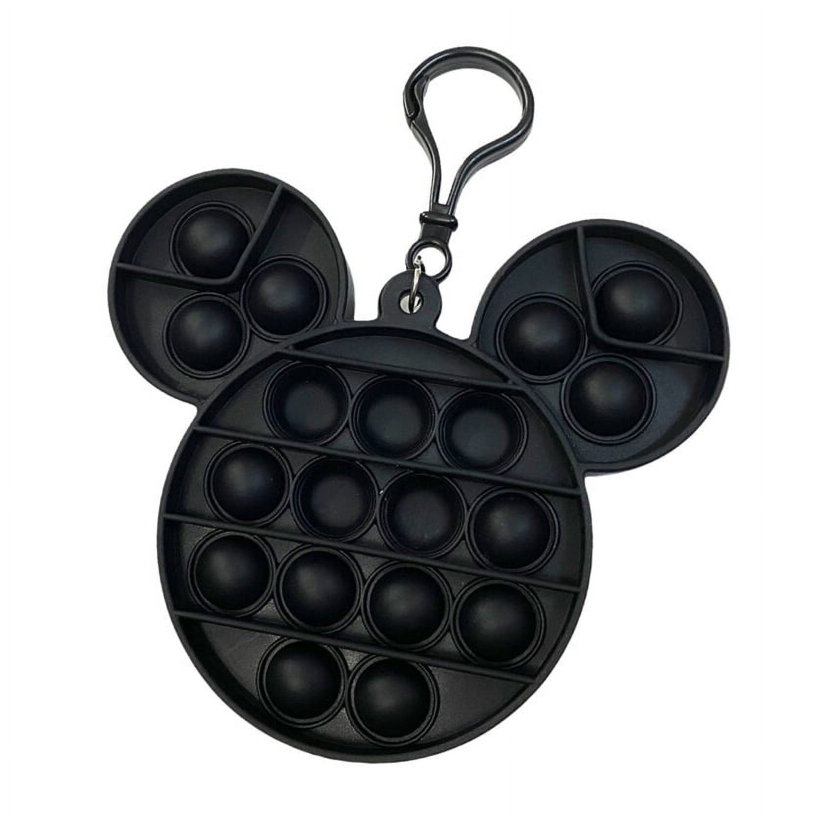 Mickey Mouse Head Shaped Pop Fidget Toy Keychain