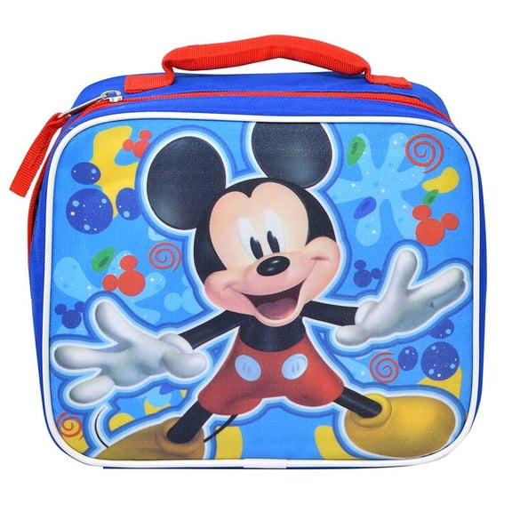 Mickey Mouse Rectangle Lunch Bag, 9" x 3" x 8"