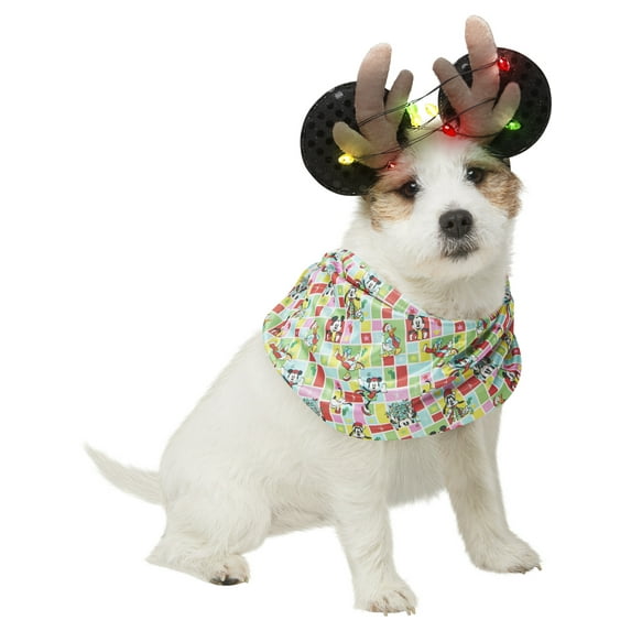 Mickey Mouse Reindeer Light Up Pet Accessory