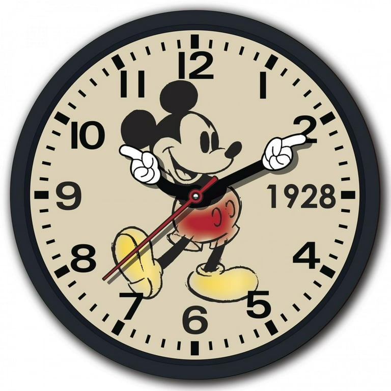 Mickey Mouse Retro Watch Hands 10 Wall Clock - Walmart.com