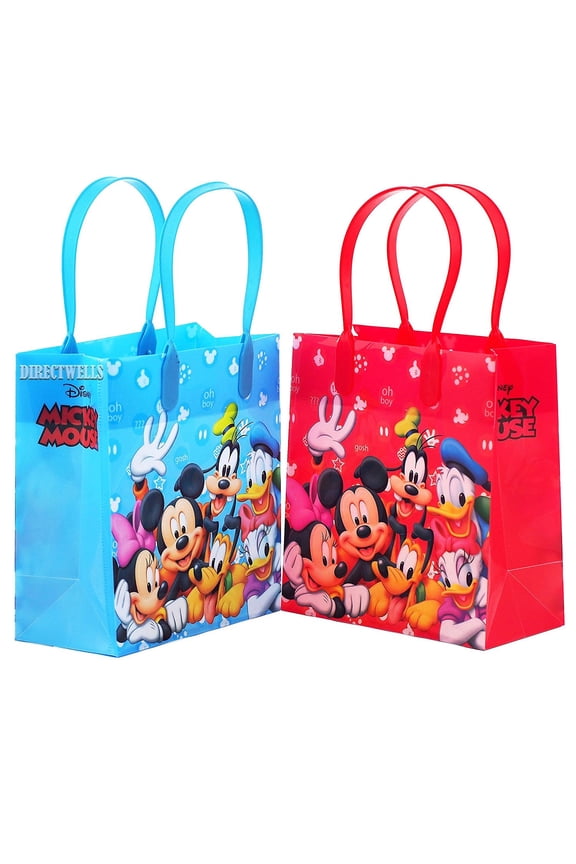 Reusable Gift Bags, 12-Pack, 6.5" x 6.5" x 3" in, Party Favor
