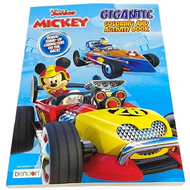 Mickey Mouse Roadster Racers 192p Gigantic Coloring Book w Cut Out