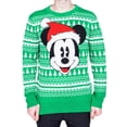 thumbnail image 1 of Mickey Mouse Santa Hat Big Face Ugly Christmas Sweater, 1 of 2