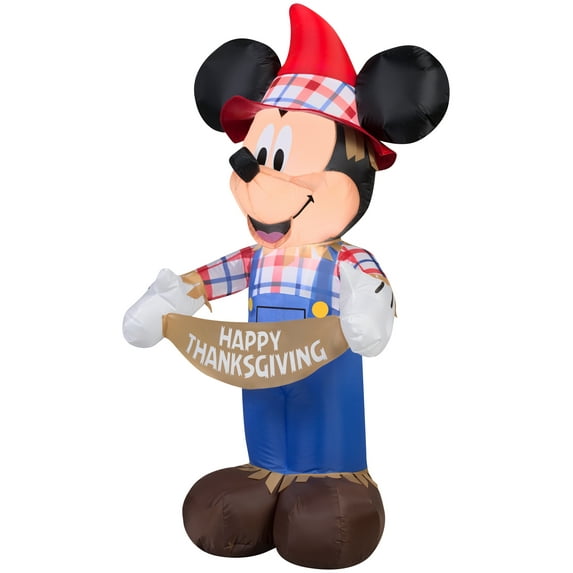 Mickey Mouse Scarecrow Airblown Inflatable Halloween Yard Art Lawn Decoration