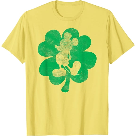 Mickey Mouse Shamrock St. Patrick's DTG Print Unisex T-Shirt