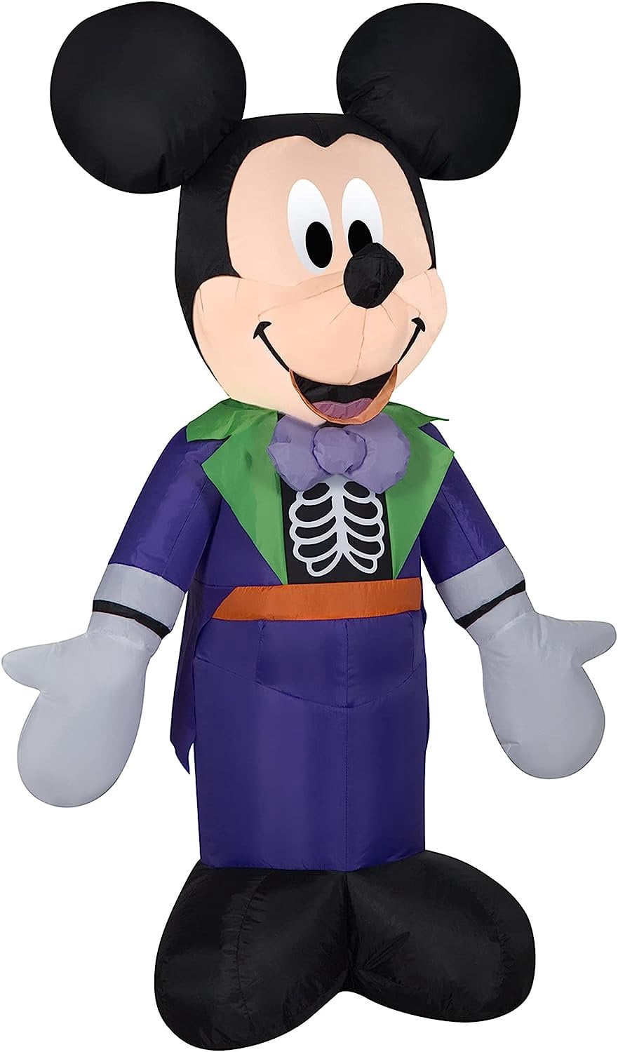 Mickey Mouse Skeleton Halloween Inflatable 3.5ft - Walmart.com