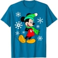 thumbnail image 1 of Mickey Mouse Snowflakes Christmas Holiday DTG Print Unisex T-Shirt, 1 of 5