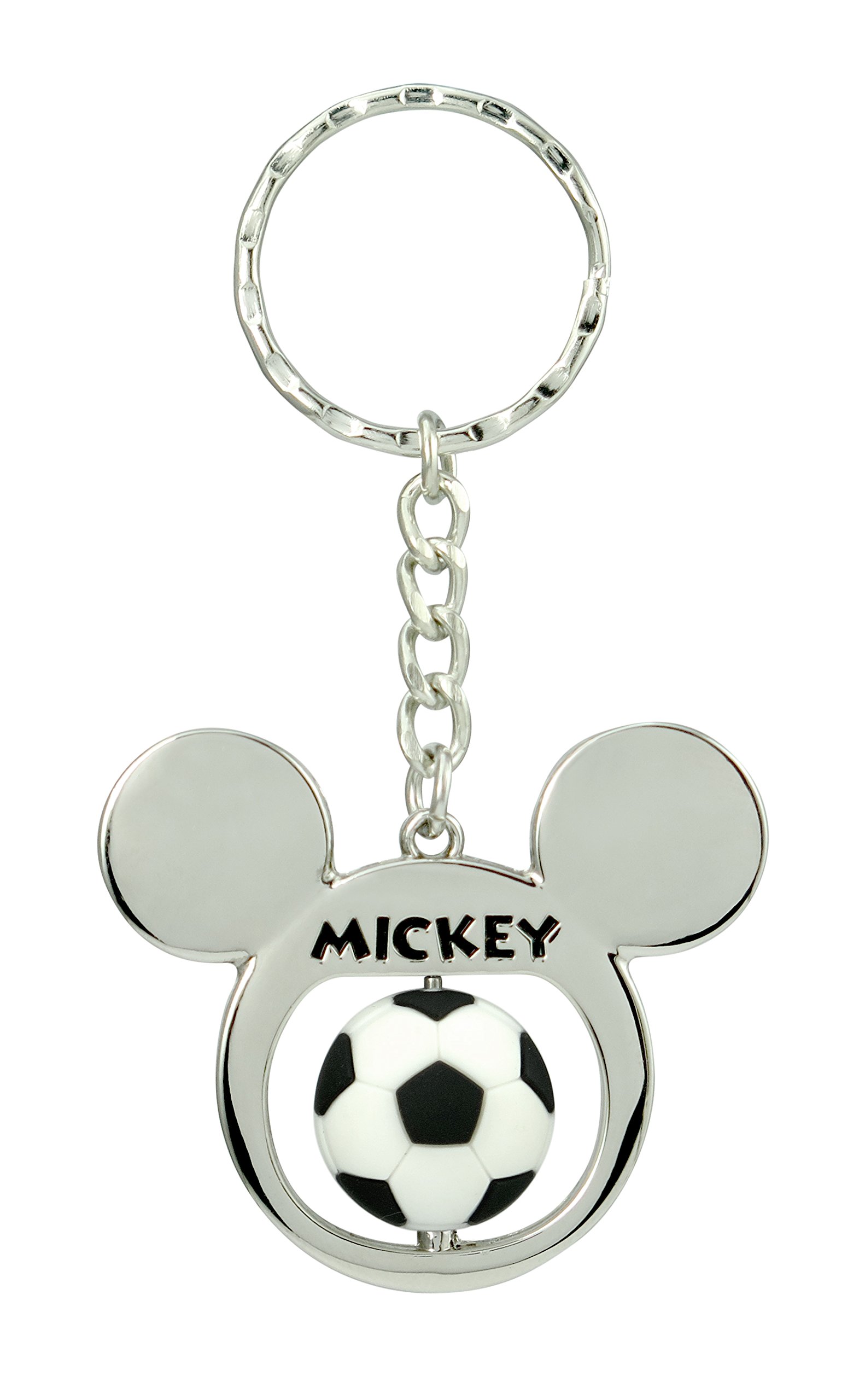 Mickey Mouse Soccer Ball Spinning Keychain