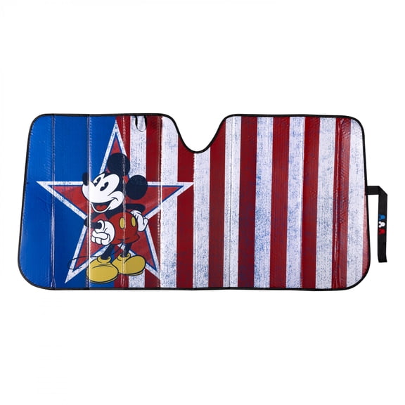 Mickey Mouse Stars and Stripes Windshield Car Visor Sunshade