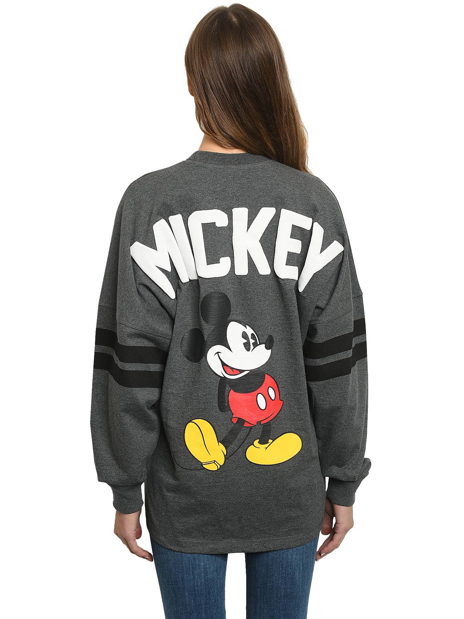 Disney, Mickey Mouse Sweatshirt, Oversized Jersey, Charcoal Gray