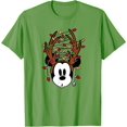 thumbnail image 1 of Mickey Mouse Tangled Holiday Christmas DTG Print Unisex T-Shirt,Lime Color,Size 2XL, 1 of 5