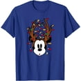 thumbnail image 1 of Mickey Mouse Tangled Holiday Christmas DTG Print Unisex T-Shirt,Royal Blue Color,Size YS, 1 of 5
