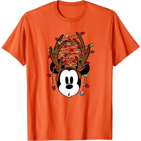 Mickey Mouse Tangled Holiday Christmas DTG Print Unisex T-Shirt