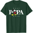 thumbnail image 1 of Mickey Mouse Thumbs Up Best Papa Ever Father's Day DTG Print Unisex T-Shirt,Forest Green Color,Size M, 1 of 5