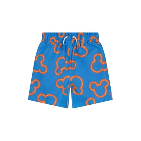 Mickey Mouse Character Toddler Boy Swim Trunks, Sizes 12M- 5T
