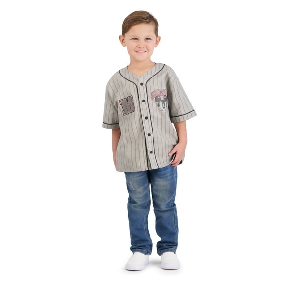 Mickey Mouse Toddler Boy Baseball Shirt, Sizes 12M-5T