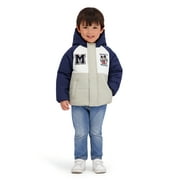 MICKEY MOUSE Character Toddler Boy Color- Block Puffer Jacket, Sizes 12M-5T