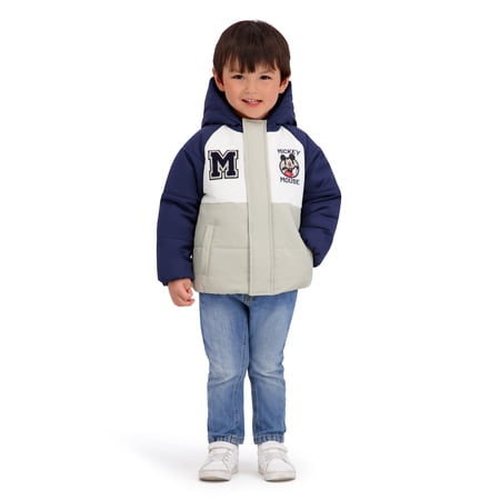 Character Toddler Boy Color- Block Puffer Jacket, Sizes 12M-5T price history and forecast - Mickey Mouse RYMJ454