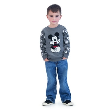 Mickey Mouse Toddler Boy Crewneck Sweatshirt, Sizes 12M-5T