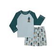 thumbnail image 1 of Mickey Mouse Toddler Boy Long Sleeve Rashguard and Swim Trunks Set, 2-Piece, Sizes 12M-5T, 1 of 3