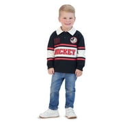 Mickey Mouse Toddler Boy Long Sleeve Polo Shirt, Sizes 12 Months - 5T