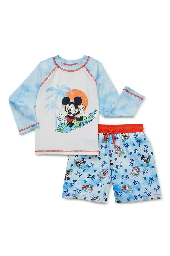 Toddler Boy Rash Guard Swim Set, 2-Piece, Sizes 12M-5T