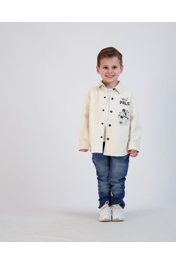 Mickey Mouse Toddler Boy Shackets, Sizes 2T-5T