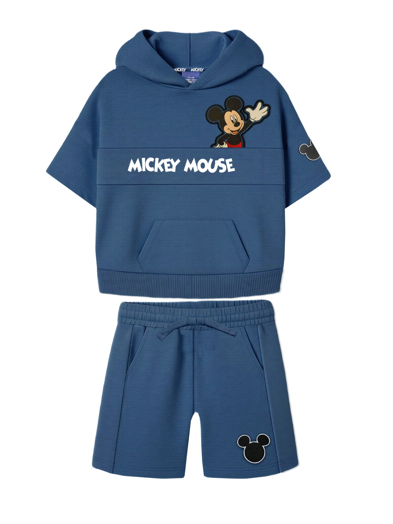 Mickey Mouse Toddler Boy Textured Knit Short Set, Sizes 12 Months-5T