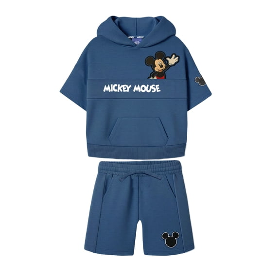 Mickey Mouse Toddler Boy Textured Knit Short Set, Sizes 12 Months-5T