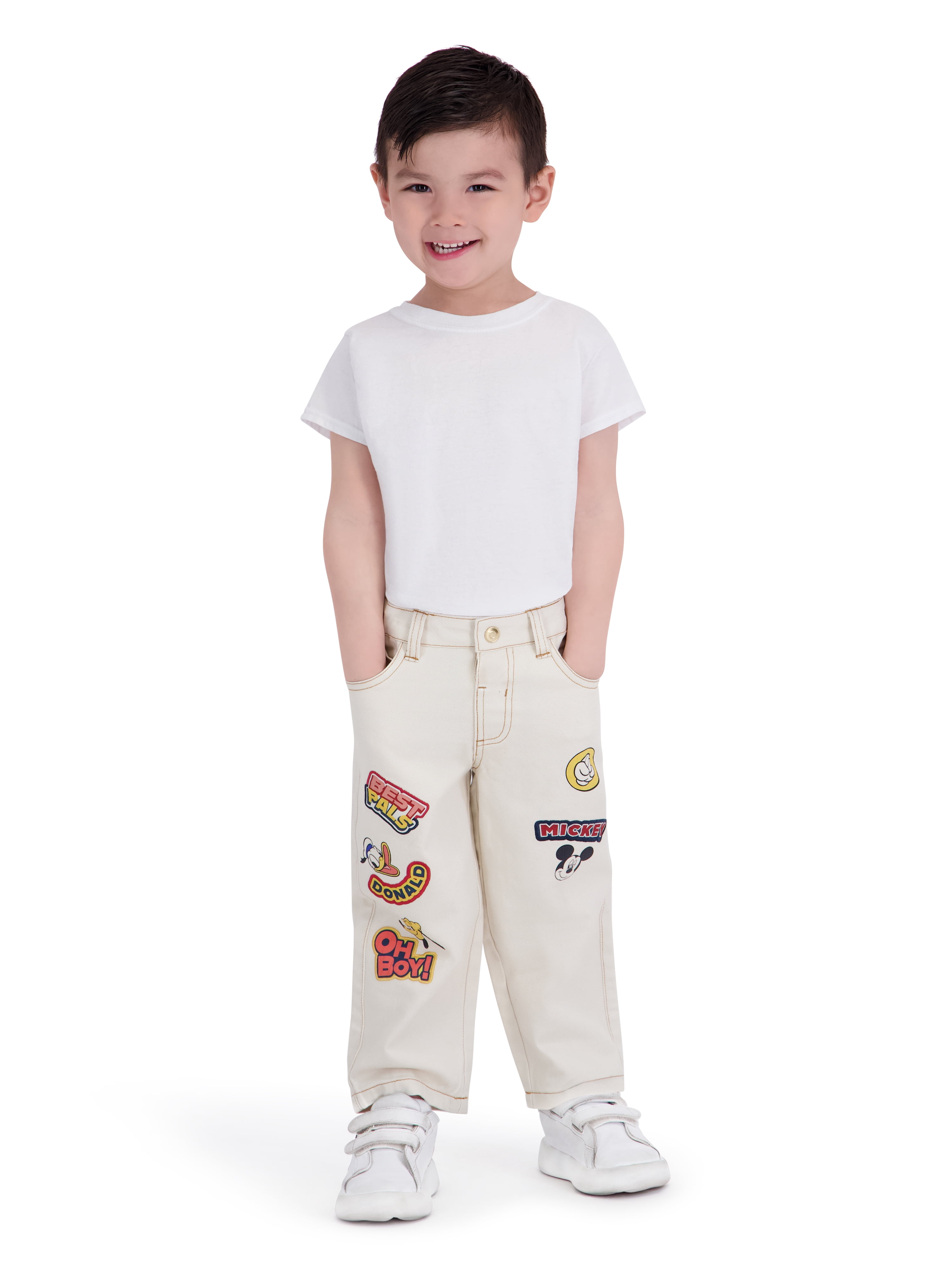 Mickey Mouse Toddler Boy Twill Pant, Sizes 12M-5T